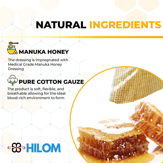 Medical Grade Manuka Honey Gauze Dressing Hilom