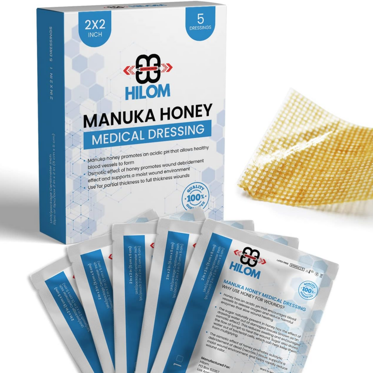 Medical Grade Manuka Honey Gauze Dressing